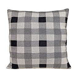 Graham Transitional Square Throw Pillow in Grey/Charcoal