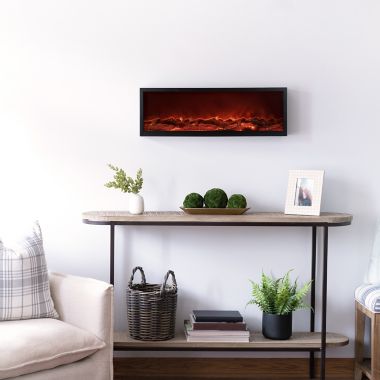 Sterling &amp; Noble 29.5-Inch Panoramic Decorative Fireplace. View a larger version of this product image.