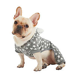 UGG® Avery X-Small Stars Hooded Dog Pajama in Glacier Grey