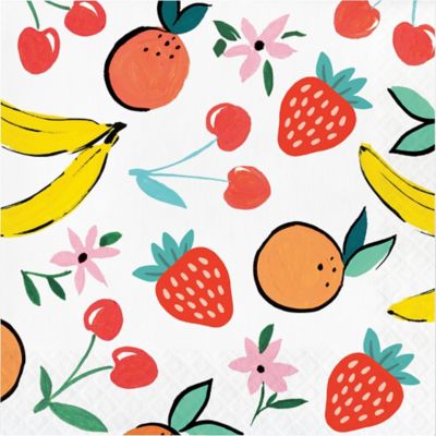 H for Happy&trade; 36-Count Fruits and Fun Paper Lunch Napkins