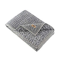 UGG® Avery Quilted Medium Dog Blanket in Seal Grey