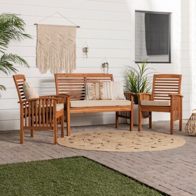 Forest Gate 3-Piece Patio Seating Set in Brown