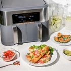 Alternate image 13 for CRUX&reg; Artisan Series 9 qt. Dual Basket Air Fryer in Grey