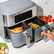 CRUX&reg; Artisan Series 9 qt. Dual Basket Air Fryer in Grey