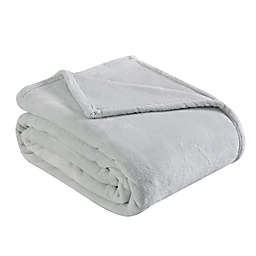 Ultra Soft Plush Solid Grey King Blanket