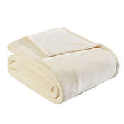Ultra Soft Plush Solid Ivory Twin Blanket