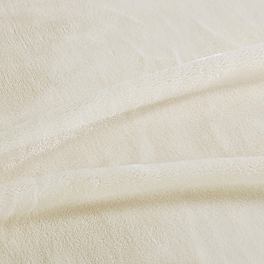 Ultra Soft Plush Solid Ivory King Blanket. View a larger version of this product image.