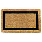 Alternate image 0 for First Concept 18&quot; x 30&quot; Welcome Border Double Coir Door Mat in Natural