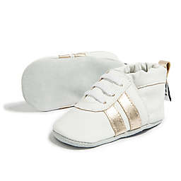Shooshoos® Size 0-6M Genuine Leather Baby Sneaker in White