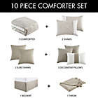 Alternate image 10 for Keats 10-Piece King Comforter Set in Beige/Ivory