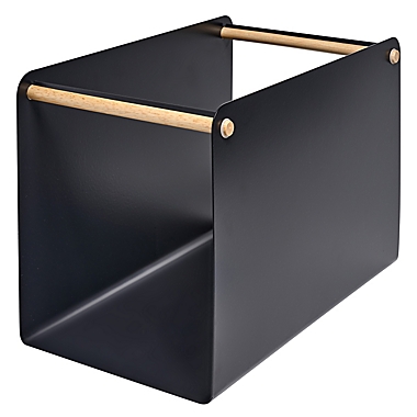 Squared Away&trade; Wood and Metal Hanging File Organizer in Phantom. View a larger version of this product image.