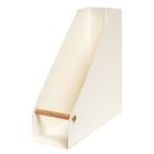 Alternate image 4 for Squared Away&trade; Wood and Metal Magazine File Organizer in Coconut Milk