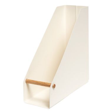 Squared Away&trade; Wood and Metal Magazine File Organizer in Coconut Milk. View a larger version of this product image.