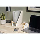 Alternate image 1 for Squared Away&trade; Wood and Metal Magazine File Organizer in Coconut Milk