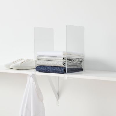 Simply Essential&trade; Clear Shelf Dividers (Set of 2)