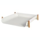 Alternate image 4 for Squared Away&trade; Wood and Metal Stacking Paper Tray in Coconut Milk