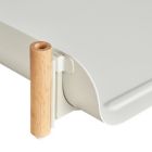 Alternate image 3 for Squared Away&trade; Wood and Metal Stacking Paper Tray in Coconut Milk