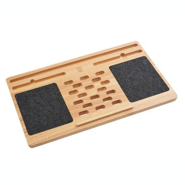Squared Away&trade; Wood Lap Desk with Felt Mouse Pads. View a larger version of this product image.