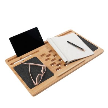 Squared Away&trade; Wood Lap Desk with Felt Mouse Pads. View a larger version of this product image.
