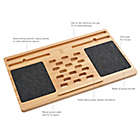 Alternate image 2 for Squared Away&trade; Wood Lap Desk with Felt Mouse Pads