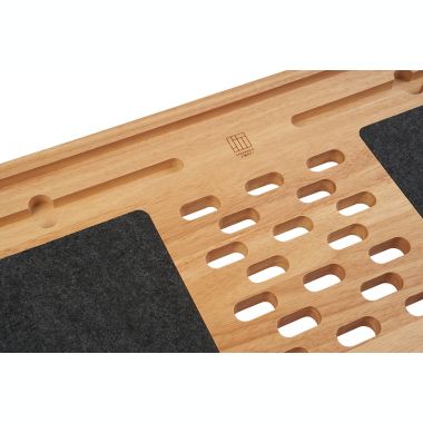 Squared Away&trade; Wood Lap Desk with Felt Mouse Pads. View a larger version of this product image.