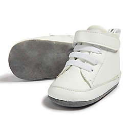 Shooshoos® Size 18-24M Genuine Leather Hightop Sneaker in White