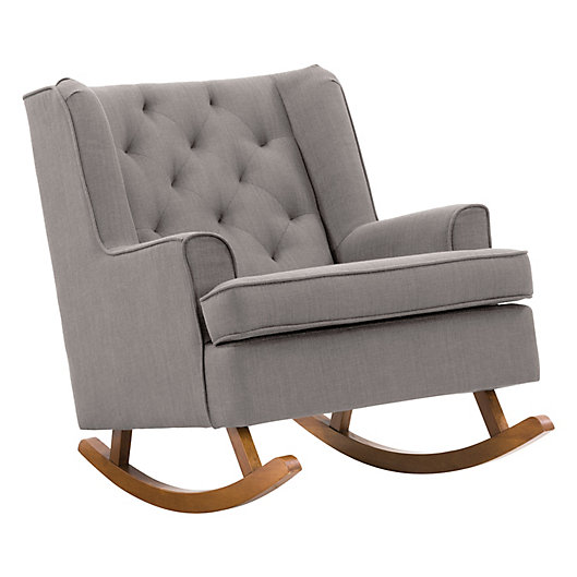 Alternate image 1 for CorLiving Tufted Fabric Rocking Chair