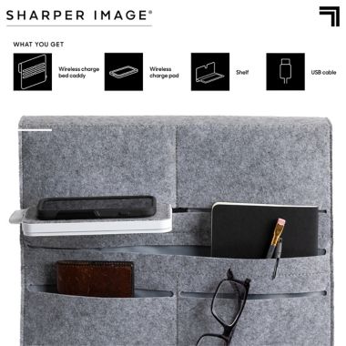 Sharper Image&reg; Wireless Charge Bedside Caddy. View a larger version of this product image.