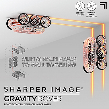 Sharper Image&reg; Gravity Rover Remote Control Toy in White. View a larger version of this product image.