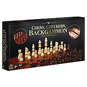 Spin Master&trade; Chess, Checkers and Backgammon 65-Piece Set