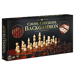 Spin Master™ Chess, Checkers and Backgammon 65-Piece Set