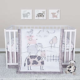 Sammy & Lou® Cottage Farm 4-Piece Crib Bedding Set