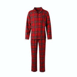 Bee & Willow™ 2-Piece Mens Holiday Family Pajama Set in Red Plaid