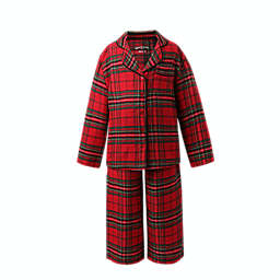 Bee & Willow™ 2-Piece Small Kids Holiday Family Pajama Set in Red Plaid
