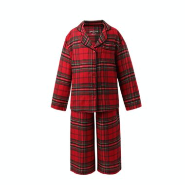 Bee &amp; Willow&trade; 2-Piece XX-Small Kids Holiday Family Pajama Set in Red Plaid. View a larger version of this product image.