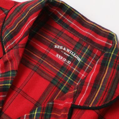 Bee &amp; Willow&trade; 2-Piece XX-Small Kids Holiday Family Pajama Set in Red Plaid. View a larger version of this product image.