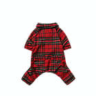 Alternate image 1 for Bee &amp; Willow&trade; Large Holiday Dog Pajama in Red Plaid
