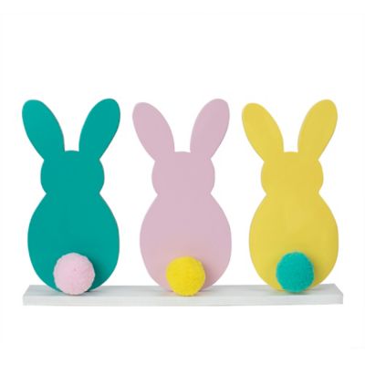 H for Happy&trade; Bunny Tabletop Sitter in Pastel