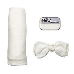 NYGB® Size 0-12M 2-Piece Ditsy Bobble First & Forever Wrap Set in Ivory