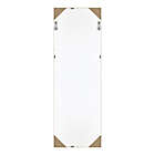 Alternate image 4 for Simply Essential&trade; 19-Inch x 56-Inch Rectangular Over-the-Door Mirror in Walnut