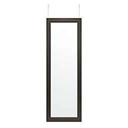 Simply Essential™ 19-Inch x 56-Inch Rectangular Over-the-Door Mirror in Walnut