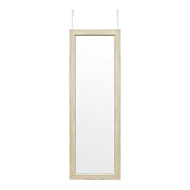 Simply Essential&trade; 19-Inch x 56-Inch Rectangular Over-the-Door Mirror in Natural. View a larger version of this product image.