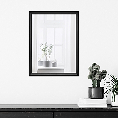 Simply Essential&trade; 20-Inch x 26-Inch Rectangular Wall Mirror in Black. View a larger version of this product image.