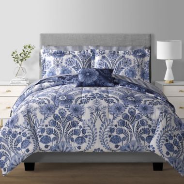 Abigail 8-Piece Reversible Comforter Set | Bed Bath & Beyond