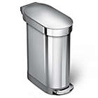 Alternate image 0 for simplehuman&reg; Slim 45-Liter Step-On Trash Can with Liner Rim