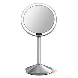 simplehuman® Mini Countertop 5-Inch Sensor Mirror in Brushed Stainless Steel