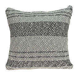 HomeRoots Regatta Stripe Pillow Cover in Grey