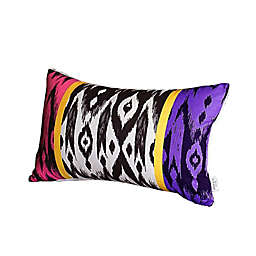HomeRoots™ Lumbar Throw Pillow Covers in Purple/Pink (Set of 4)