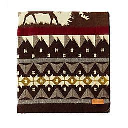 HomeRoots Christmas Handmade Woven Throw Blanket in Soft Brown