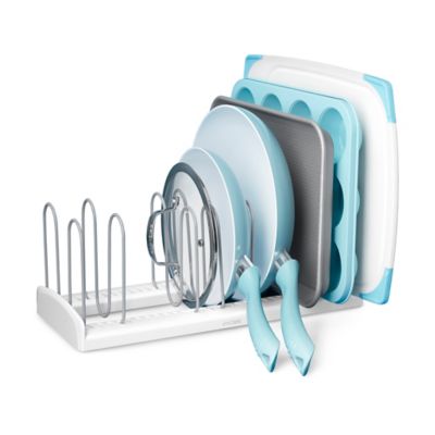 Youcopia Storemore 16" Pan & Lid Rack In White